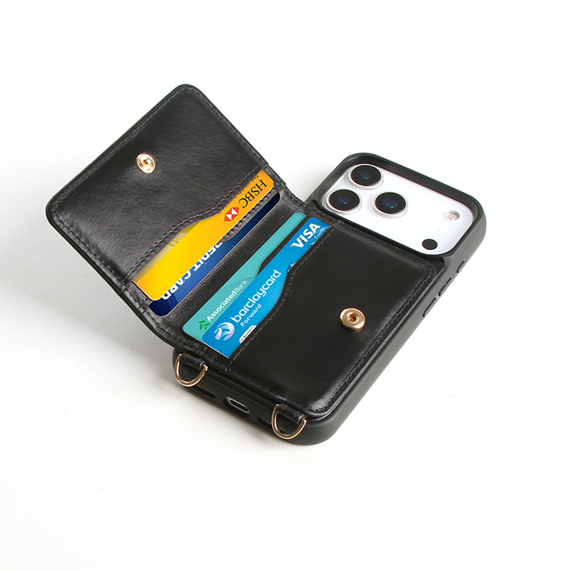Sinco Genuine Leather Wallet Phone Case for iPhone 17 18 Pro Max