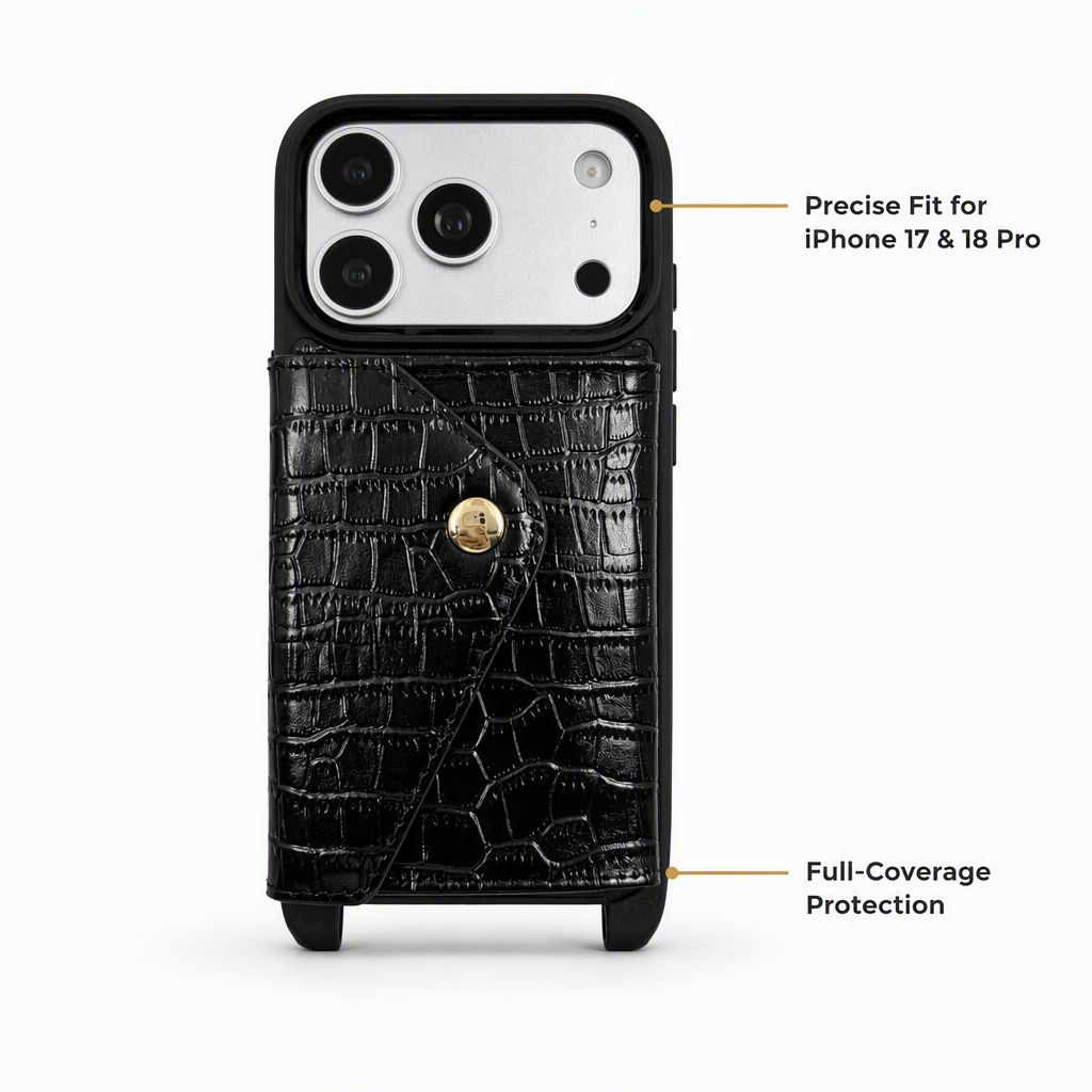 Sinco Custom Genuine Leather Wallet Phone Case for iPhone 18 Pro Max