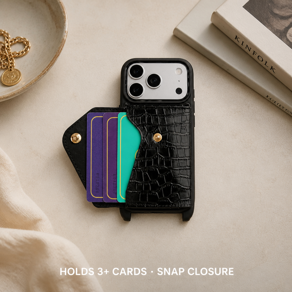 Sinco Custom Genuine Leather Wallet Phone Case for iPhone 18 Pro Max