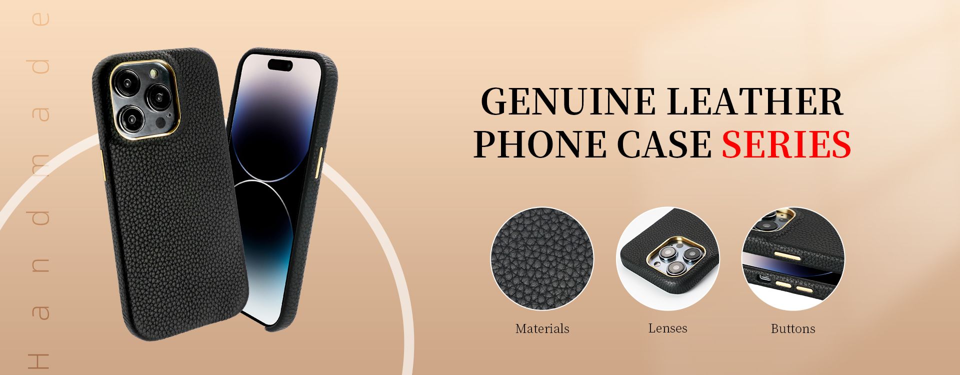 customize epsom leather phone case supplier