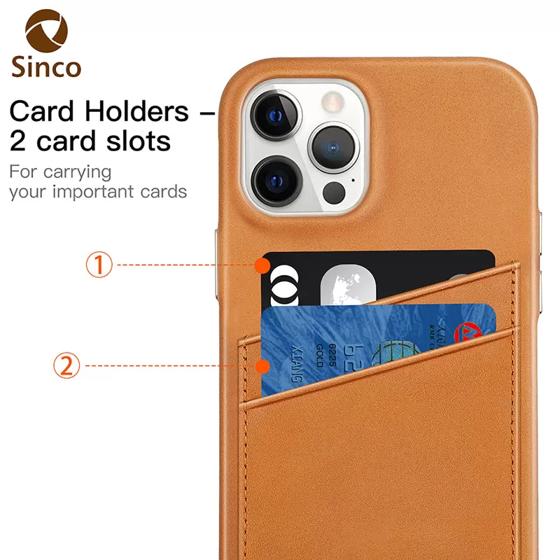 Sinco leather mobile phone wallet case for iphone