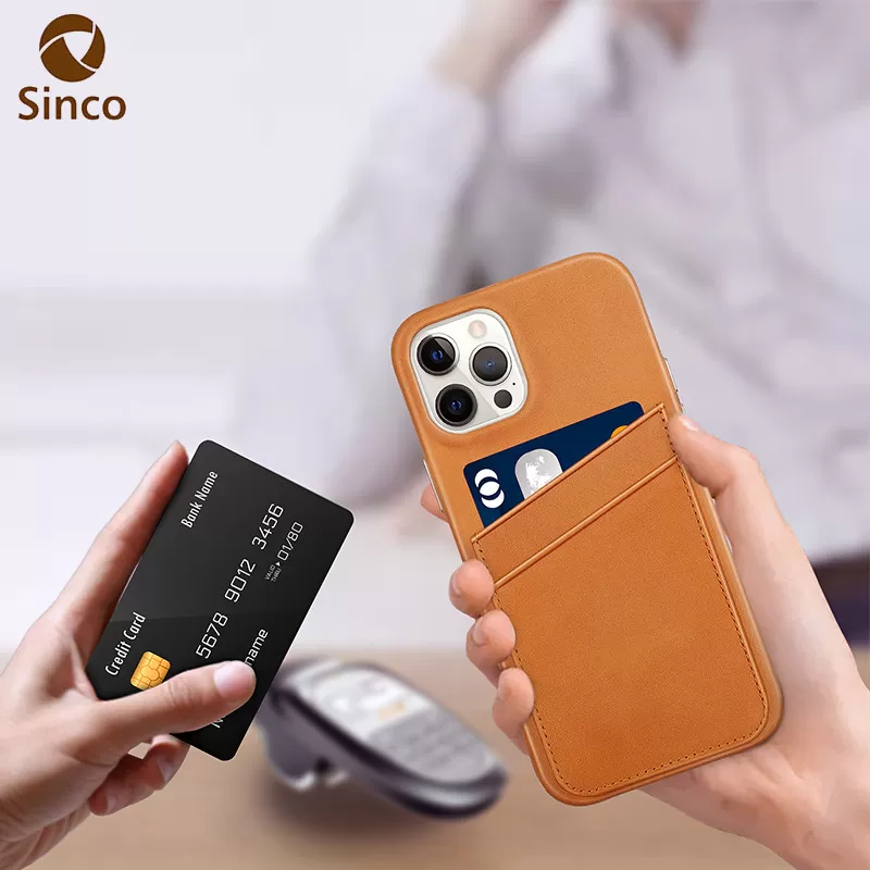 Sinco leather mobile phone wallet case for iphone