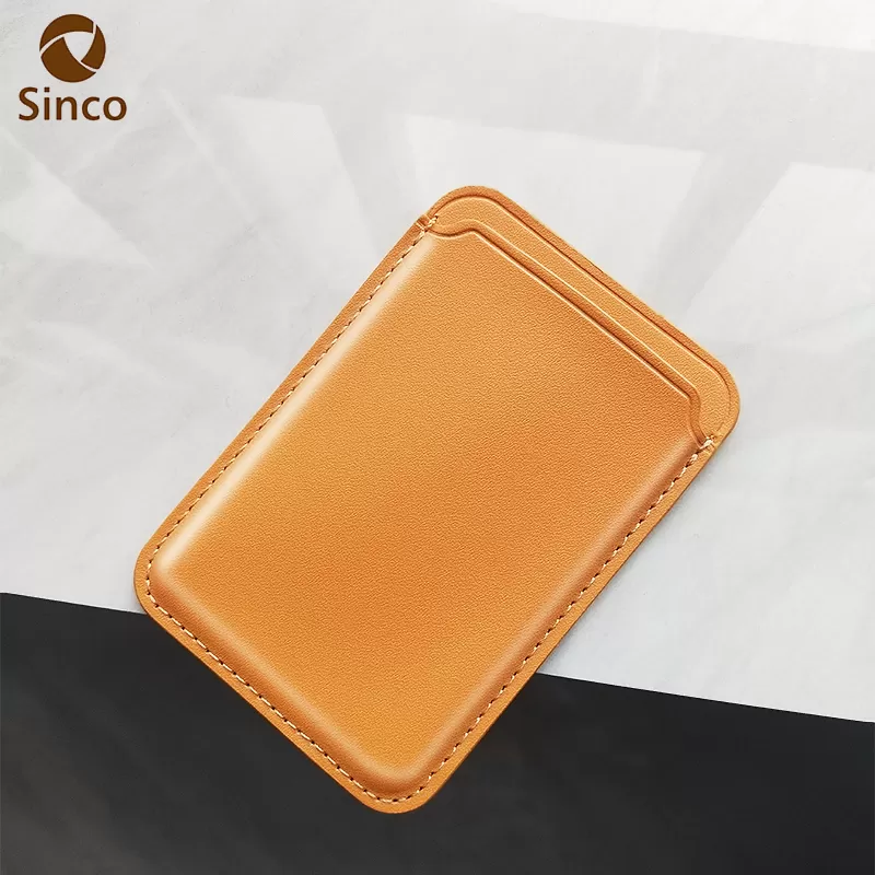 Sinco leather magnetic phone card holder for iphone