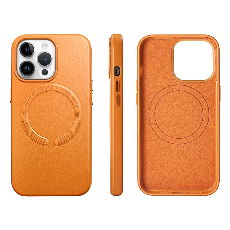 Vegan Leather Magnetic Phone Case