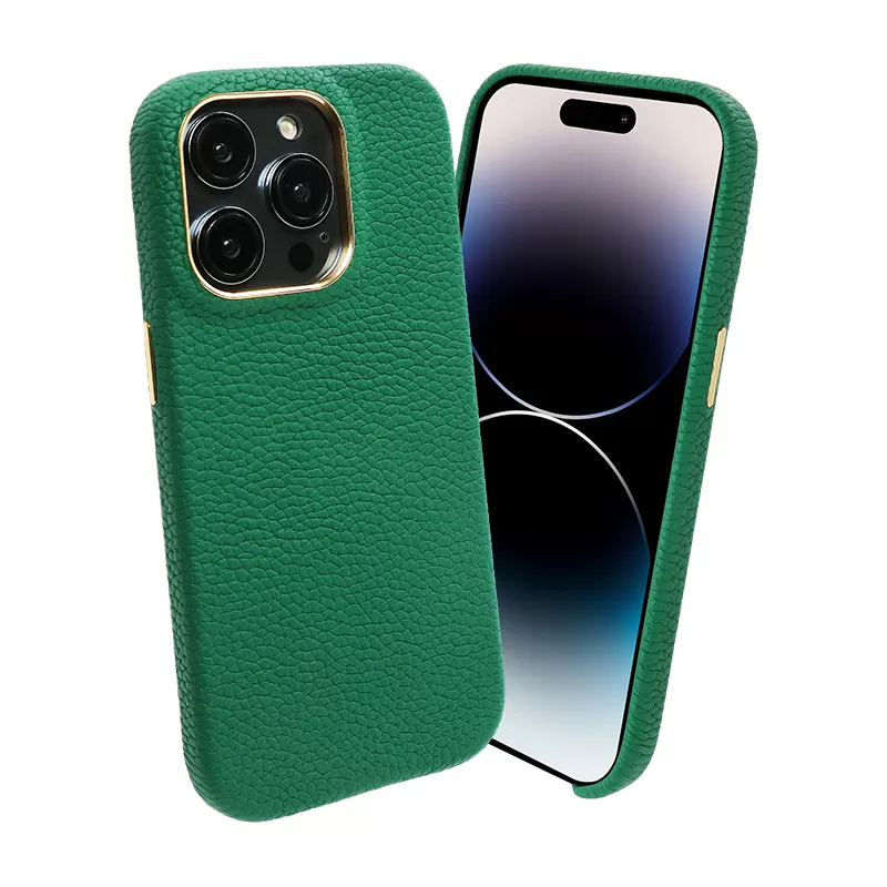 Sinco pebble leather phone case for MagSafe