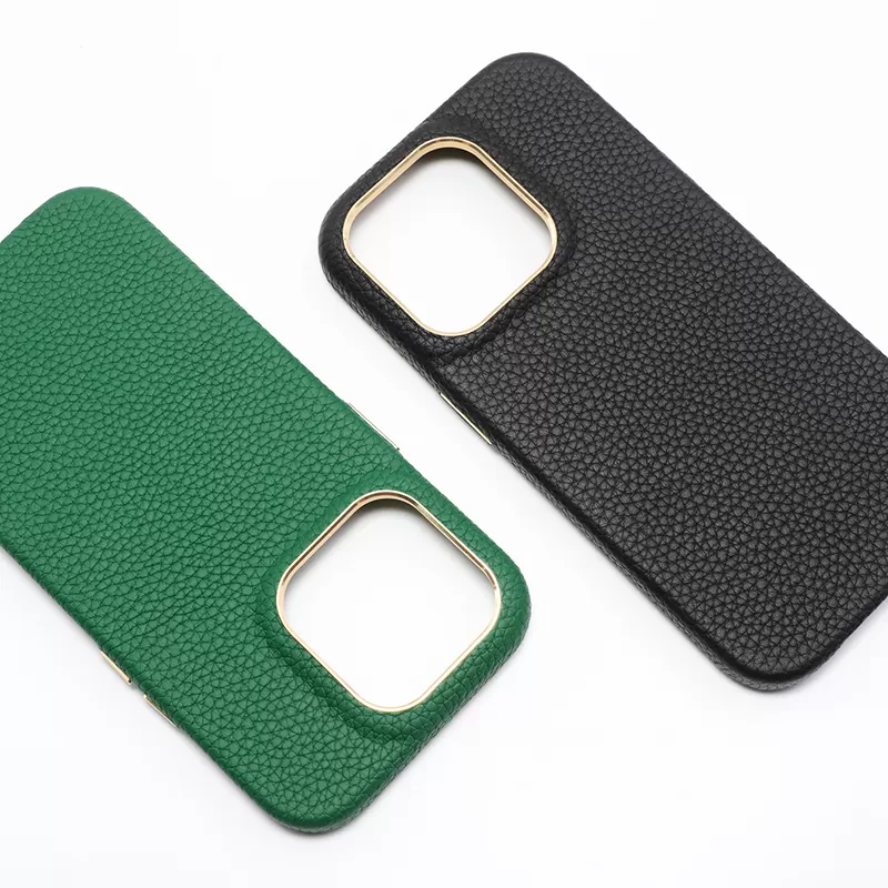 Sinco pebble leather phone case for MagSafe