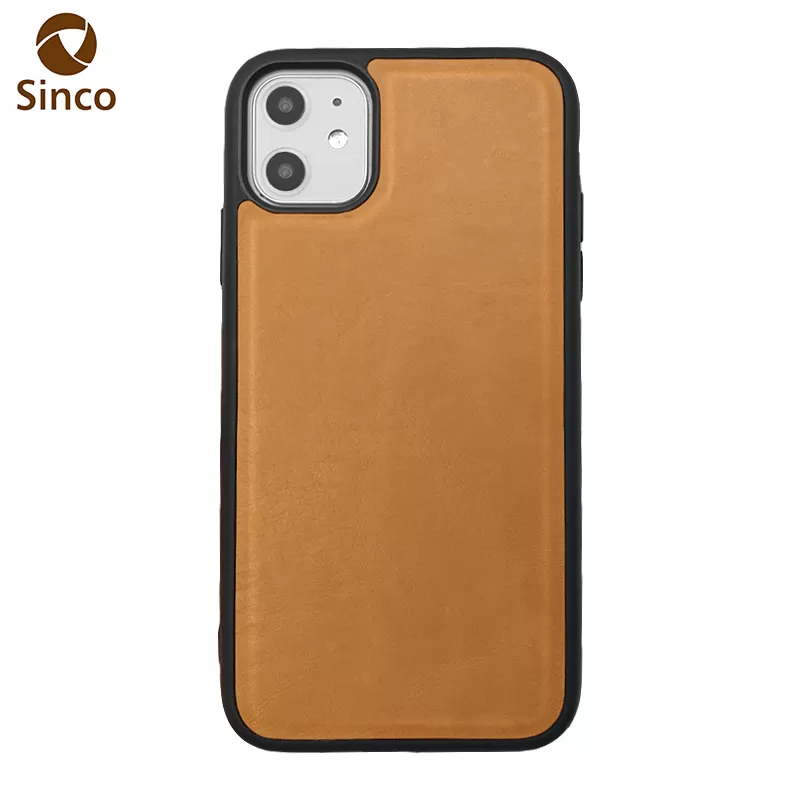 Sinco Fashion brown wallet phone pu leather back case for iphone 14 pro max cover