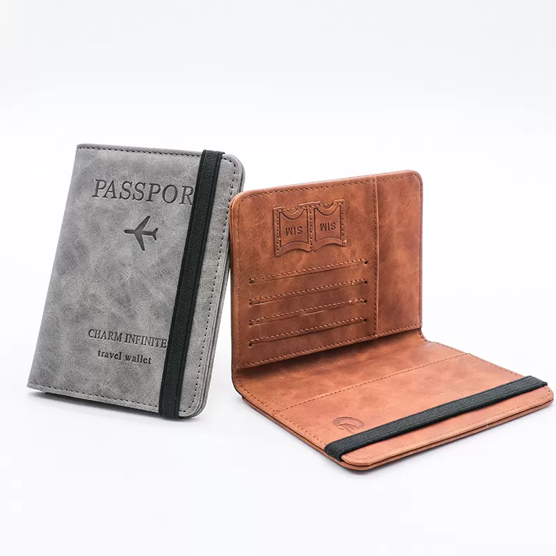 Sinco custom leather travel wallet passport holder and luggage tag set for travel design