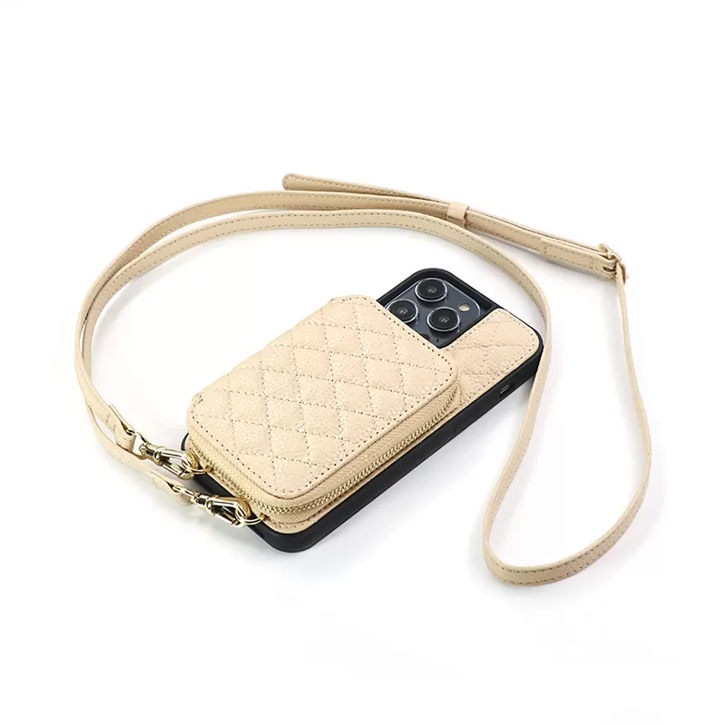 Sinco customized leather phone bag crossbody for iphone 14 pro