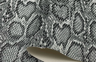 Snake texture leather