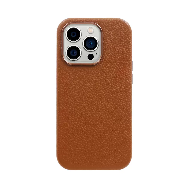 Sinco custom pu pebble leather phone case for iphone 15 pro