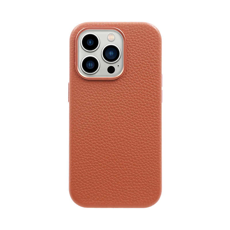 Sinco custom pu pebble leather phone case for iphone 15 pro