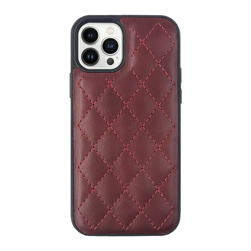 Sinco factory vegan leather puffer phone case