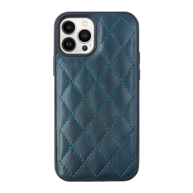 Sinco factory vegan leather puffer phone case