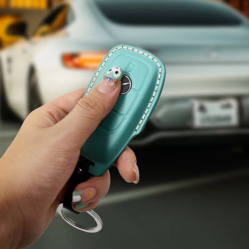 Sinco wholesale leather luxury car key case cover for mercedes