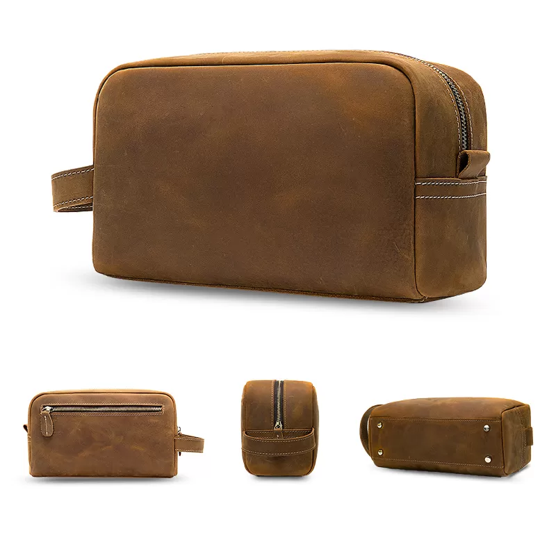 Sinco leather toiletry bag travel