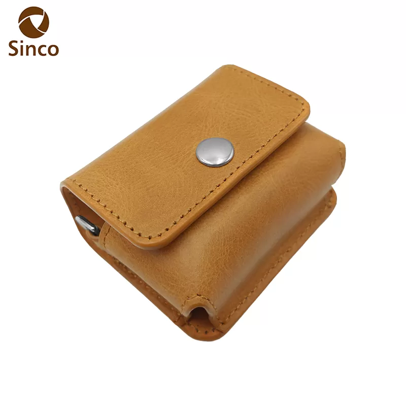 Sinco wholesale leather backpack airpod case