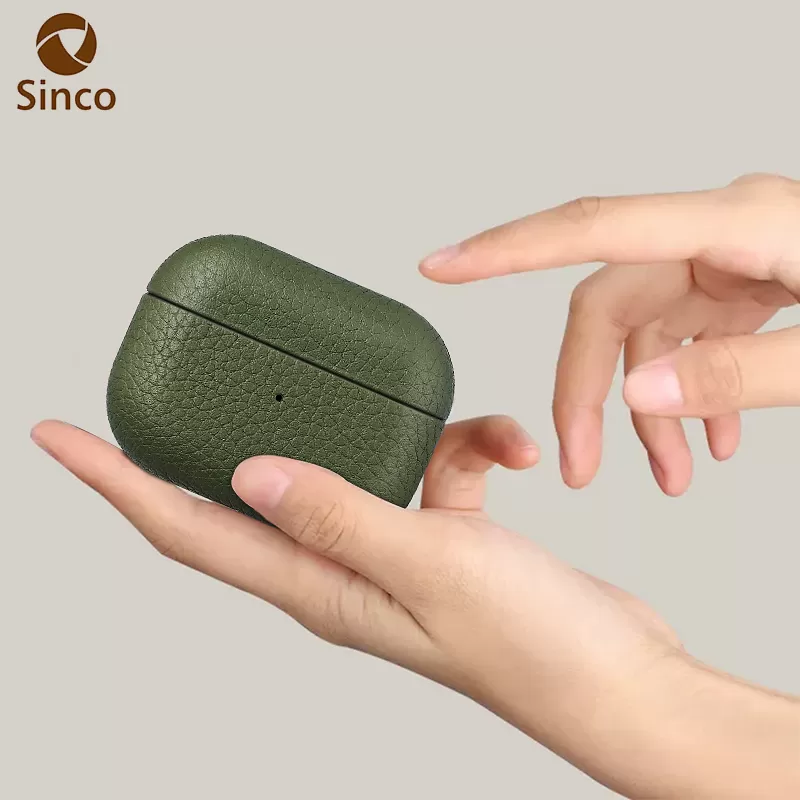 Sinco pebble leather case for airpod