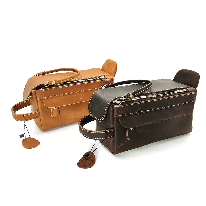 Sinco leather wash bag for men