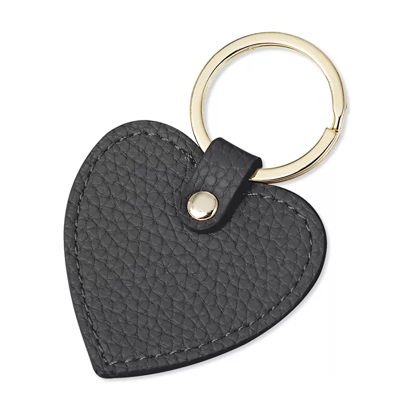 Sinco leather heart keychain