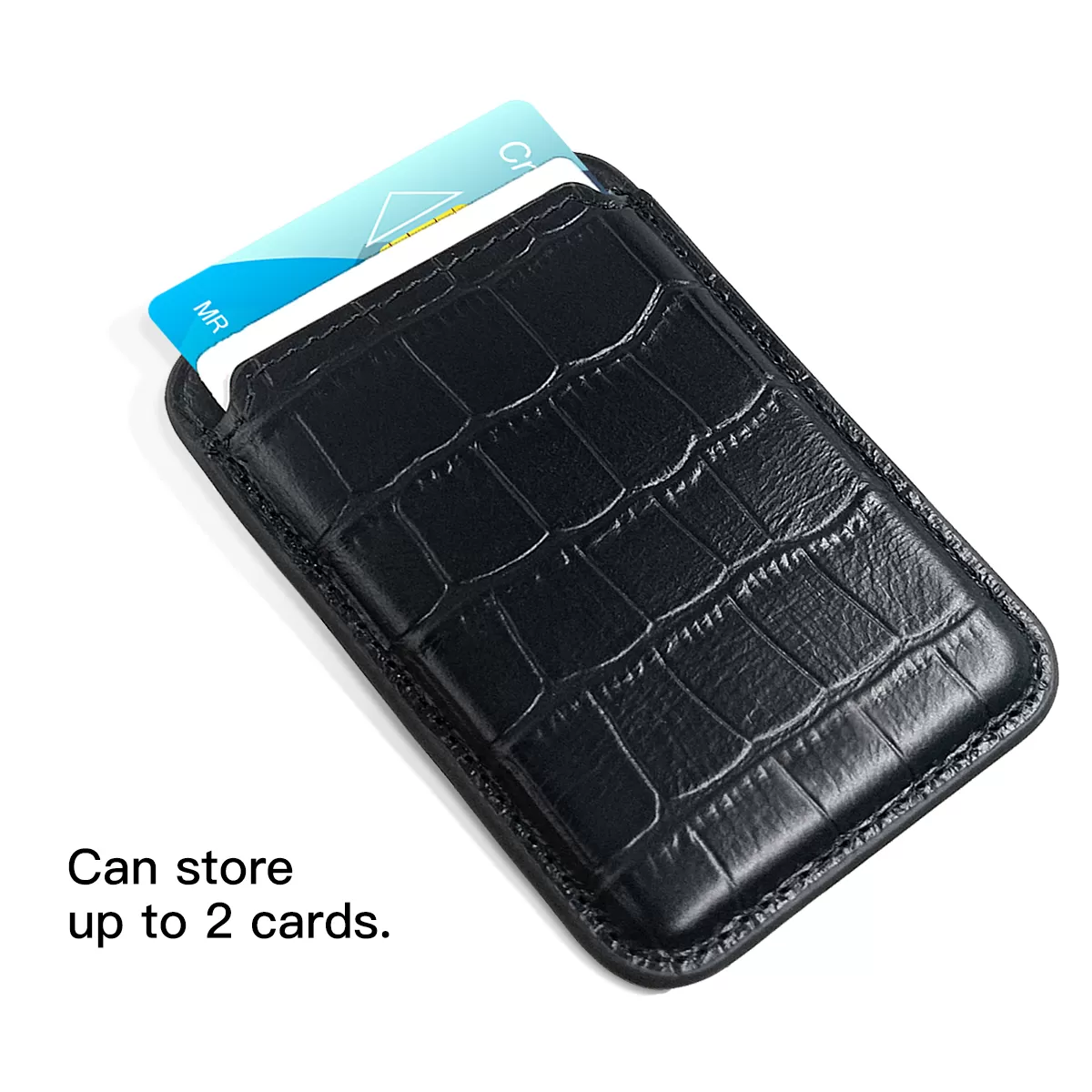 Sinco crocodile leather magsafe card holder