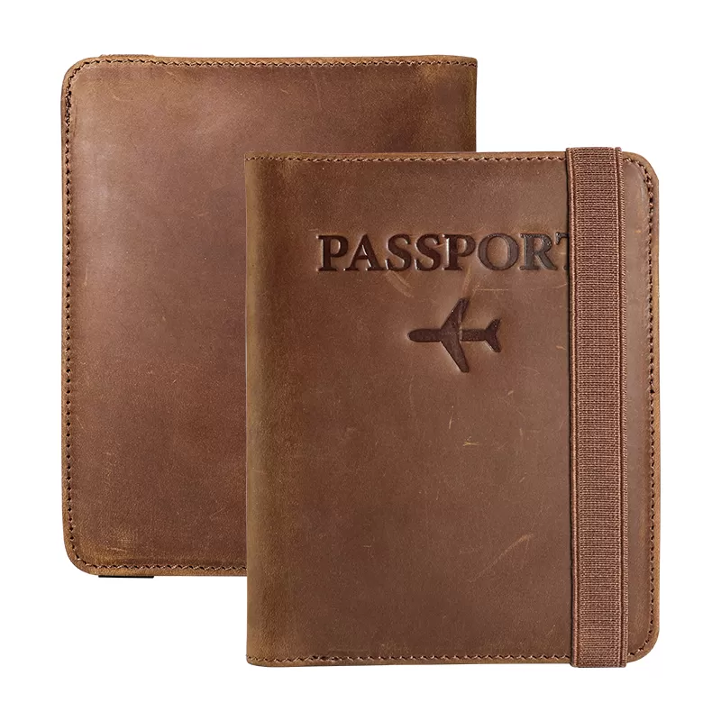 Sinco leather passport holder airtag travel wallet