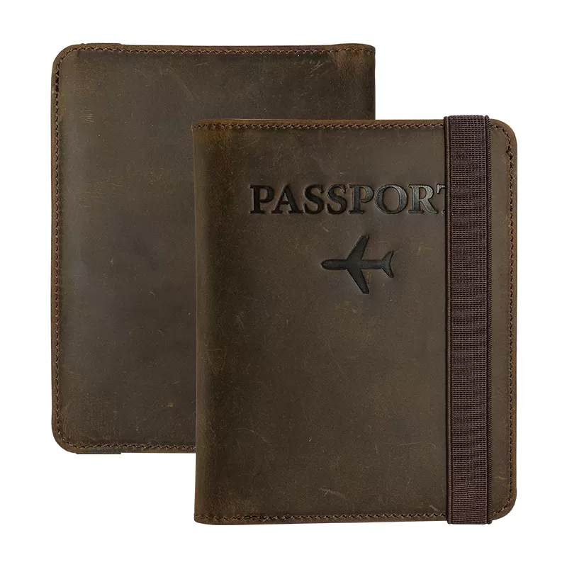 Sinco leather passport holder airtag travel wallet