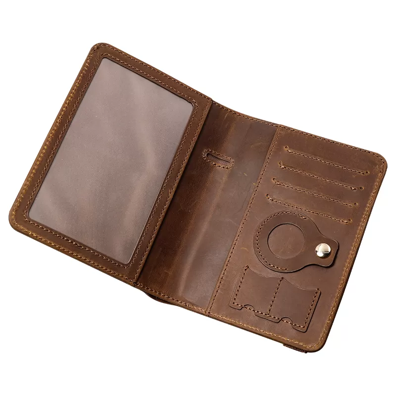 Sinco leather passport holder airtag travel wallet