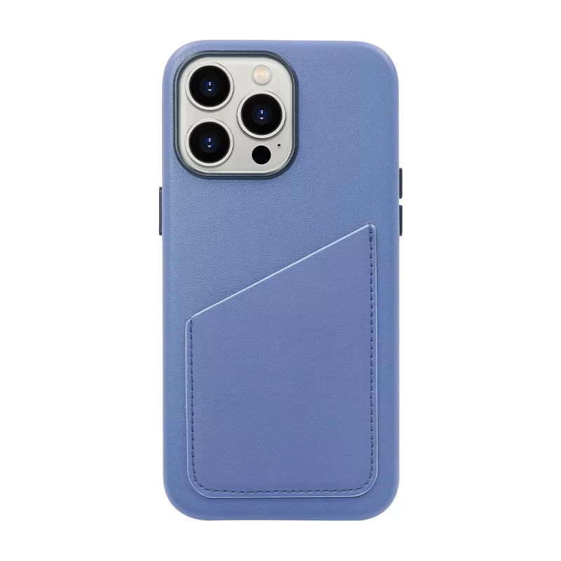 Plain Leather Phone Case with Card Holder