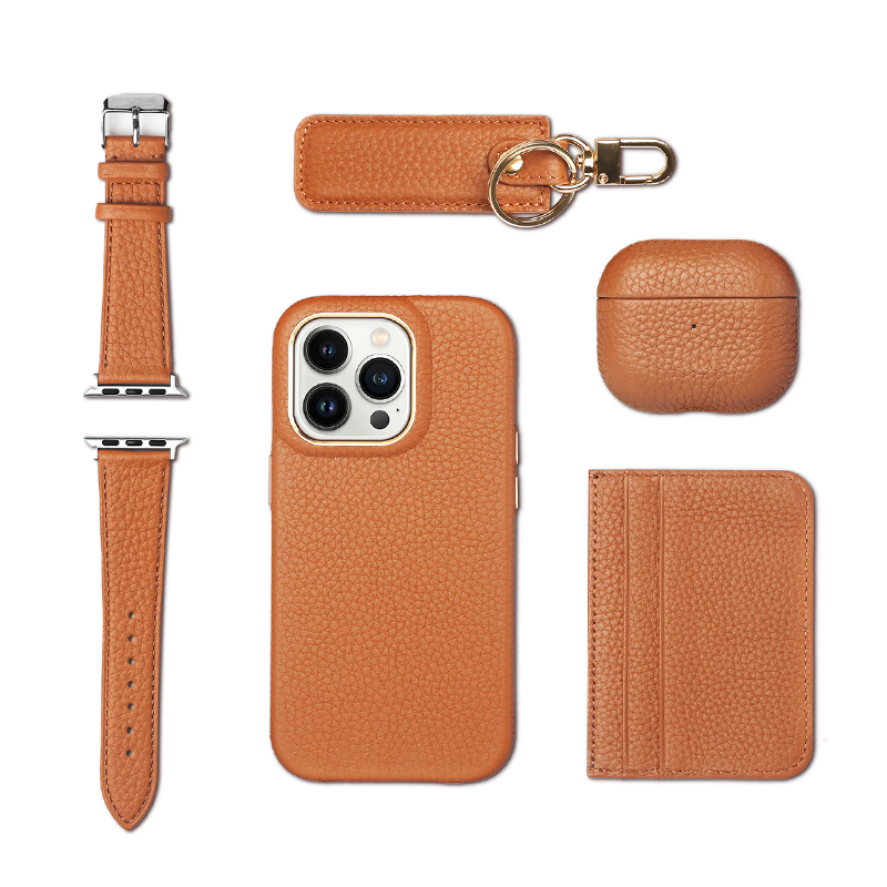 Sinco leather phone case and airpod case set
