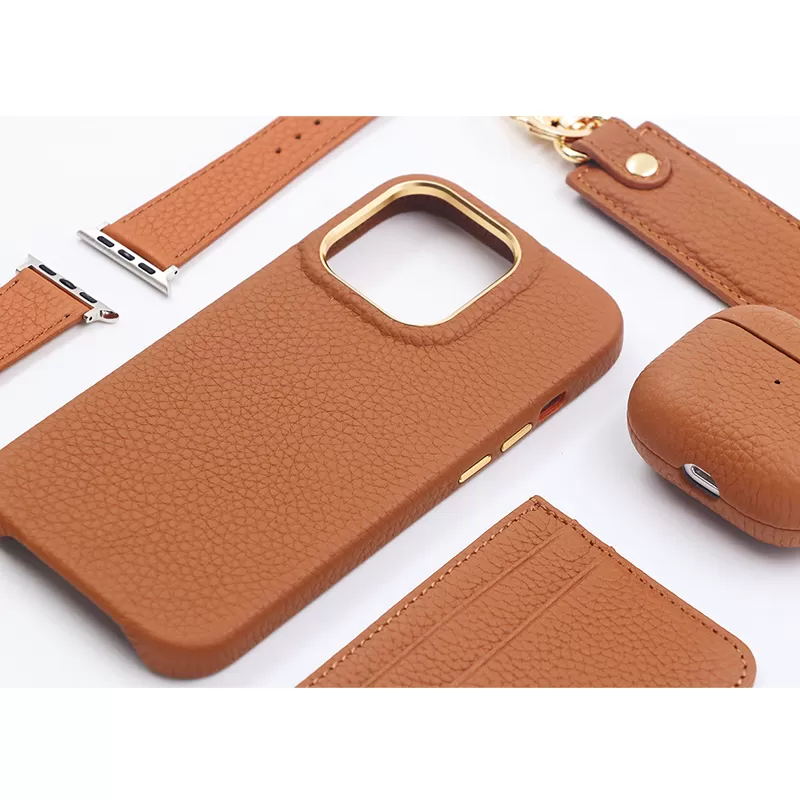Sinco leather phone case and airpod case set