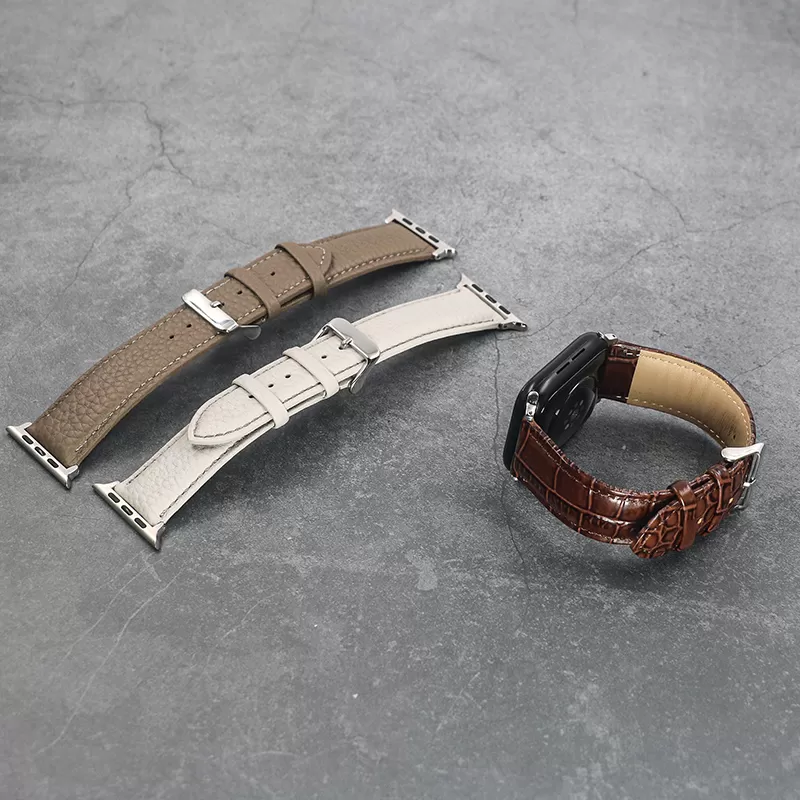 Sinco crocodile leather apple smart watch bands