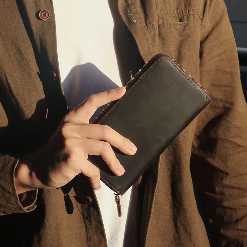 Sinco genuine leather long wallet for men