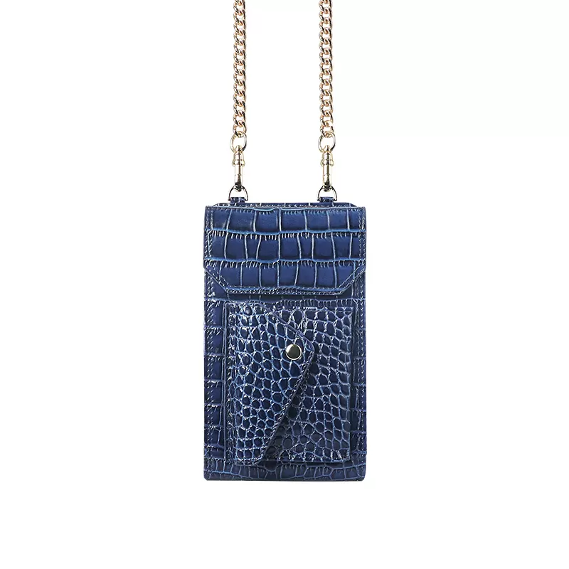 Sinco Crocodile Leather Mobile Phone Bags With Chain
