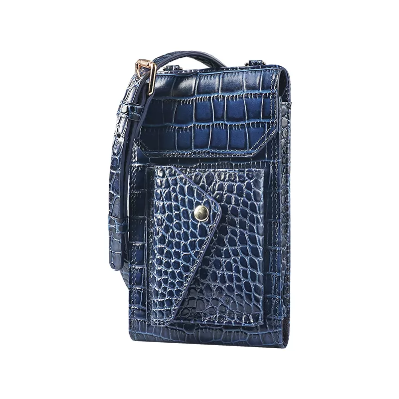 Sinco crocodile leather mobile phone bags with chain