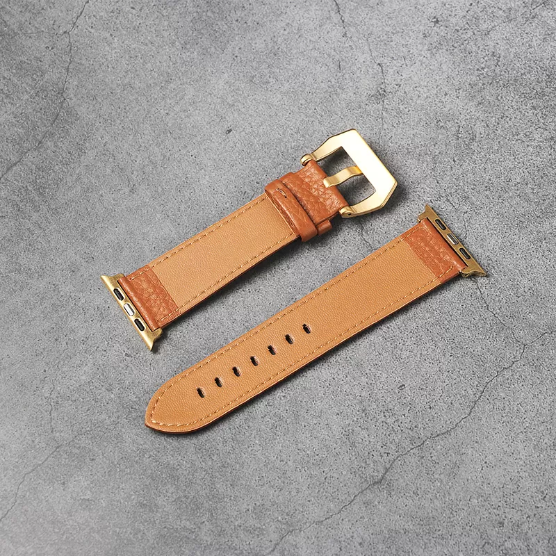 Sinco pebble leather apple watch strap