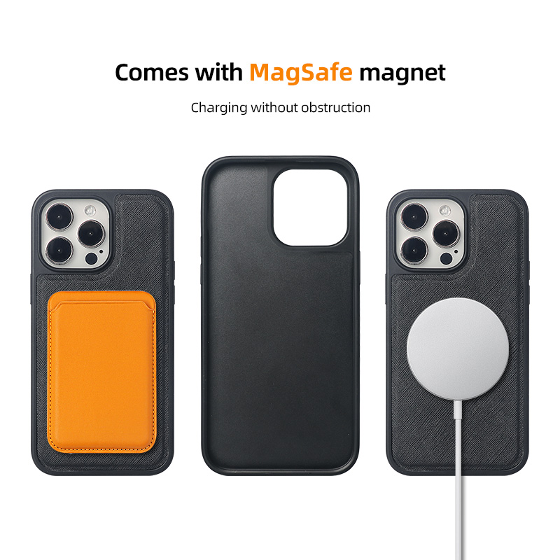 Sinco Saffiano Genuine Leather Magnetic Phone Case