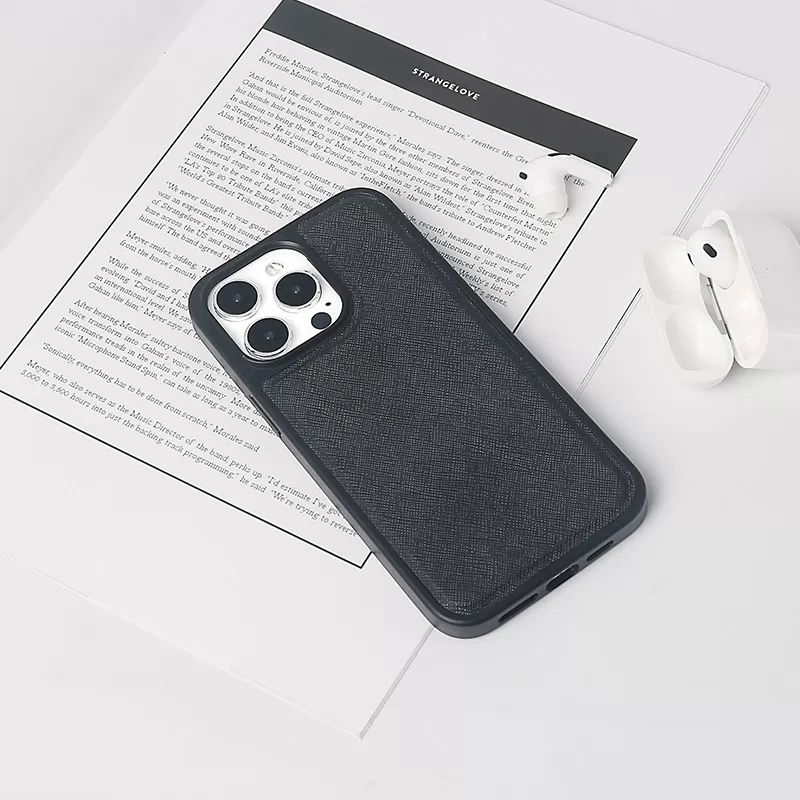 Sinco Saffiano Genuine Leather Magnetic Phone Case