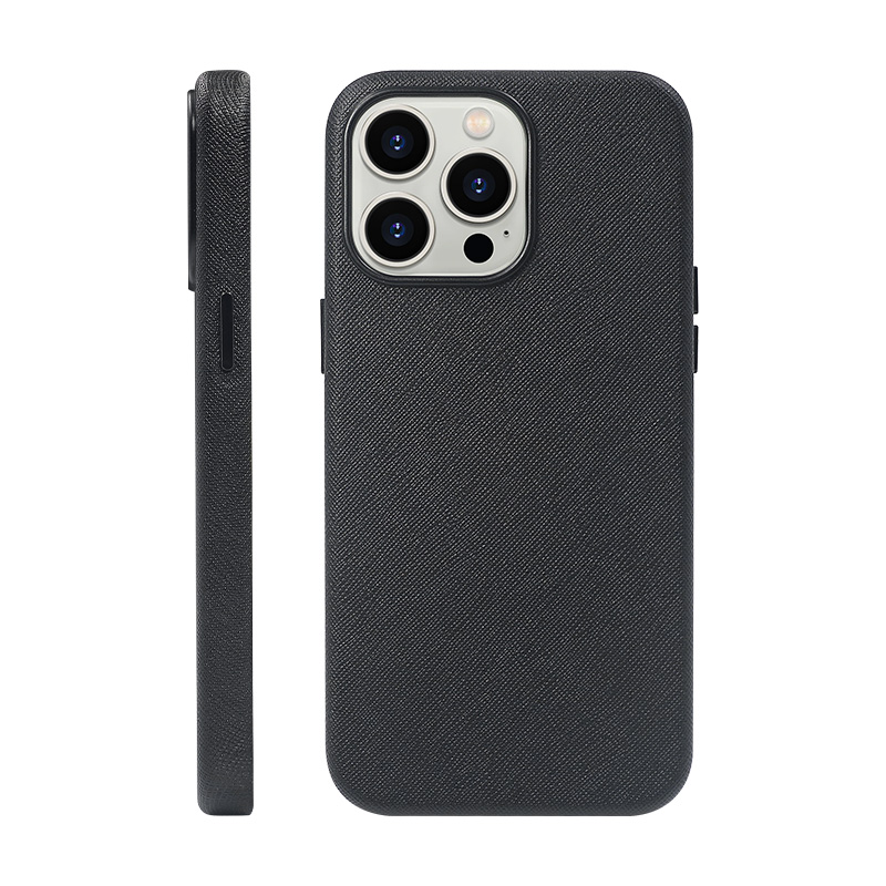 Sinco Basic Saffiano Leather iPhone Case