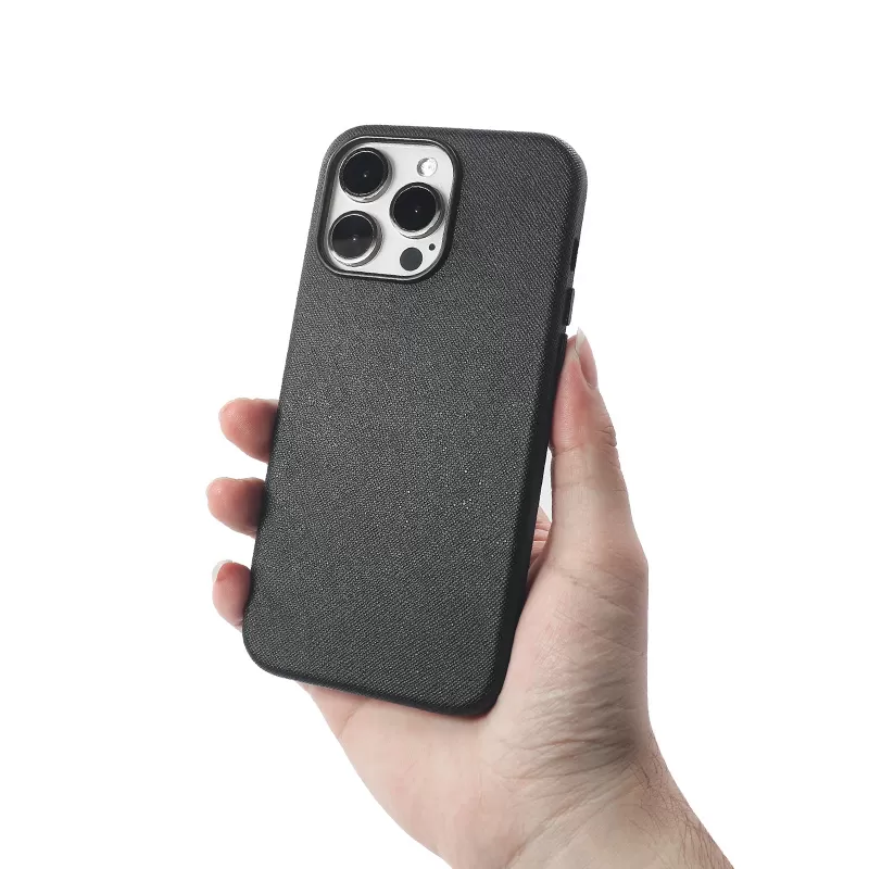 Sinco Basic Saffiano Leather iPhone Case