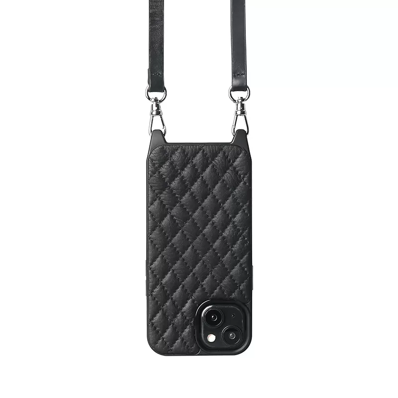 Sinco leather crossbody puffer phone case