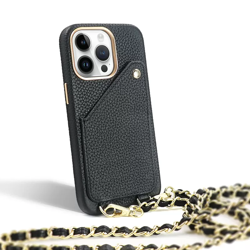 Sinco iphone leather case with strap lanyard