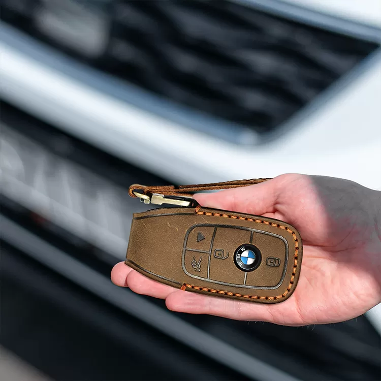 Sinco leather bmw car key cover