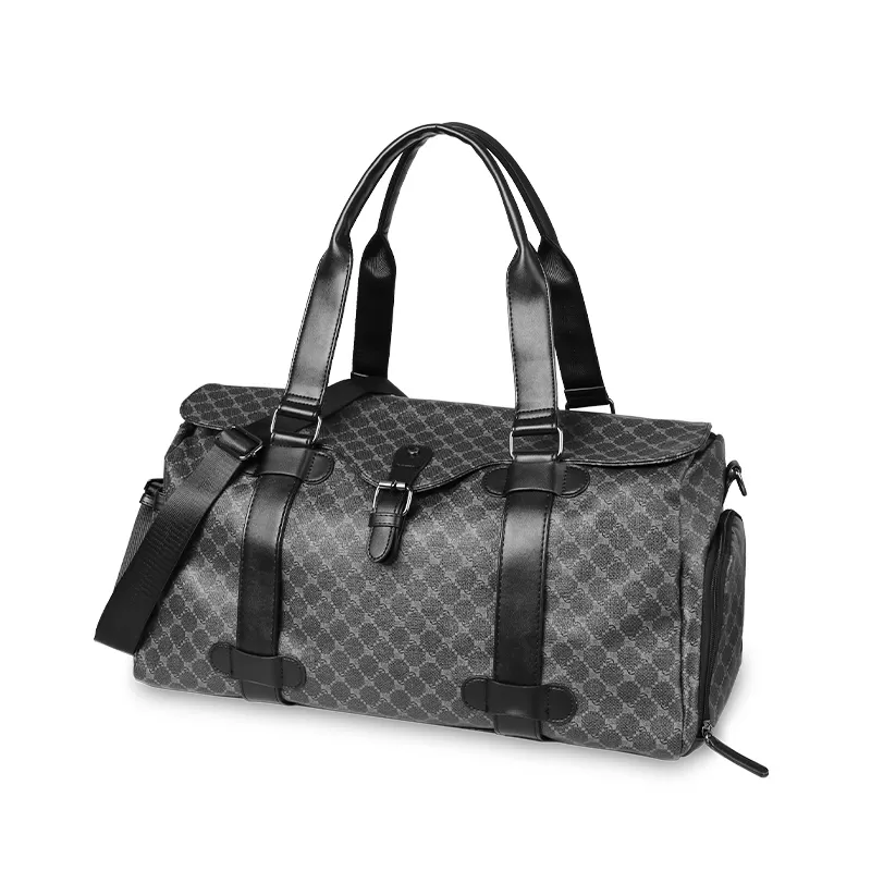 Sinco pu leather luggage travel bag for men