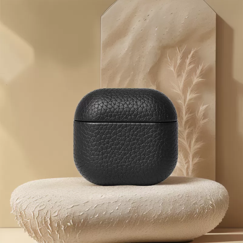 Sinco airpods headphone cases Lichee Pattern Leather Earbud Case