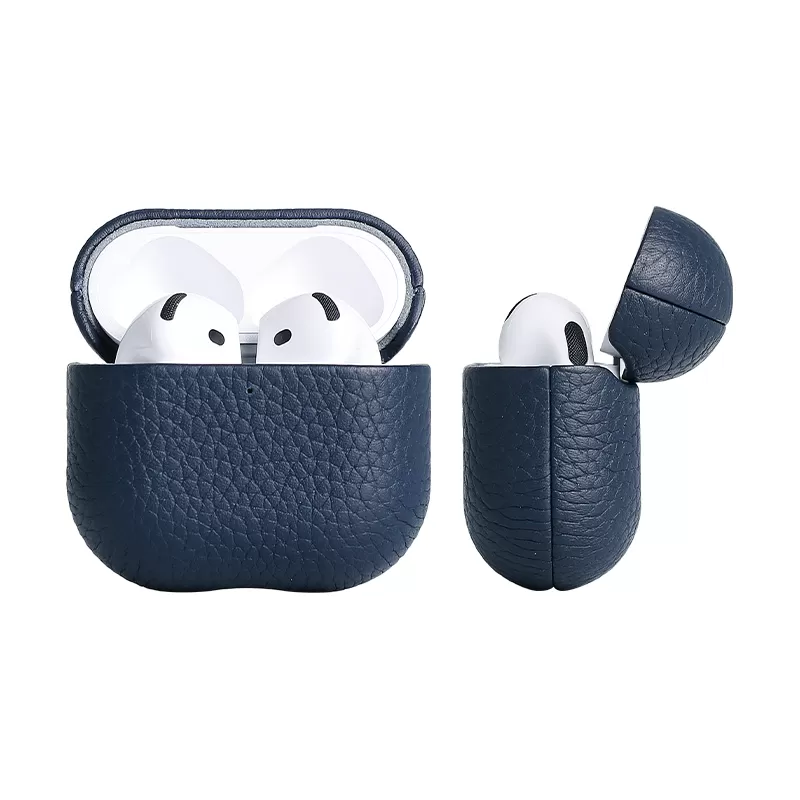Sinco airpods headphone cases Lichee Pattern Leather Earbud Case