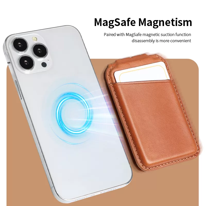 Sinco magnetic card holder for trading cards leather card holder