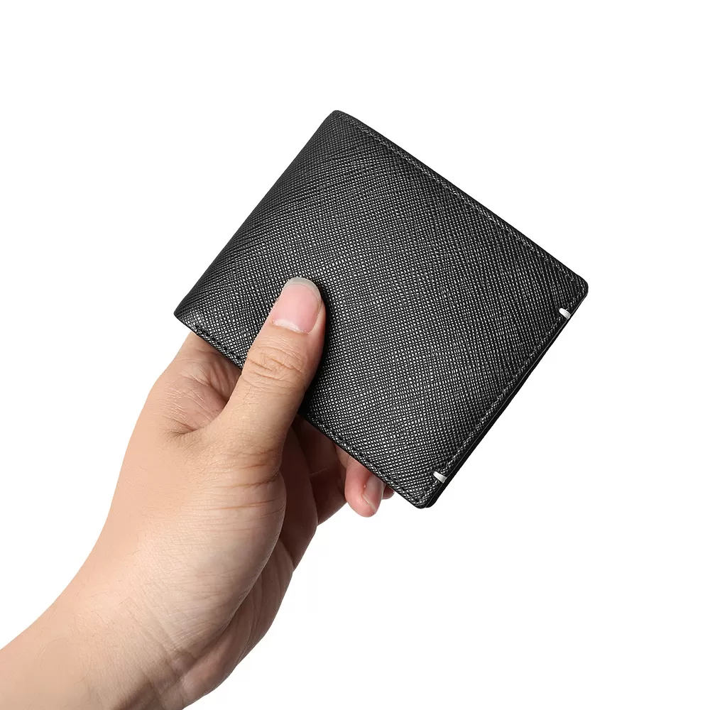 Sinco cross pattern wallet custom leather card holder wallet