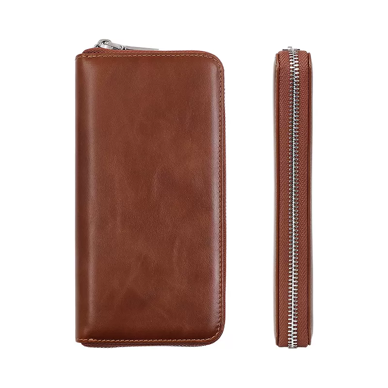Sinco leather clutch bag with zip wallets for women and men