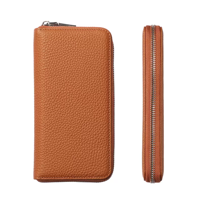 Sinco zipper closure wallet leather card holder wallet
